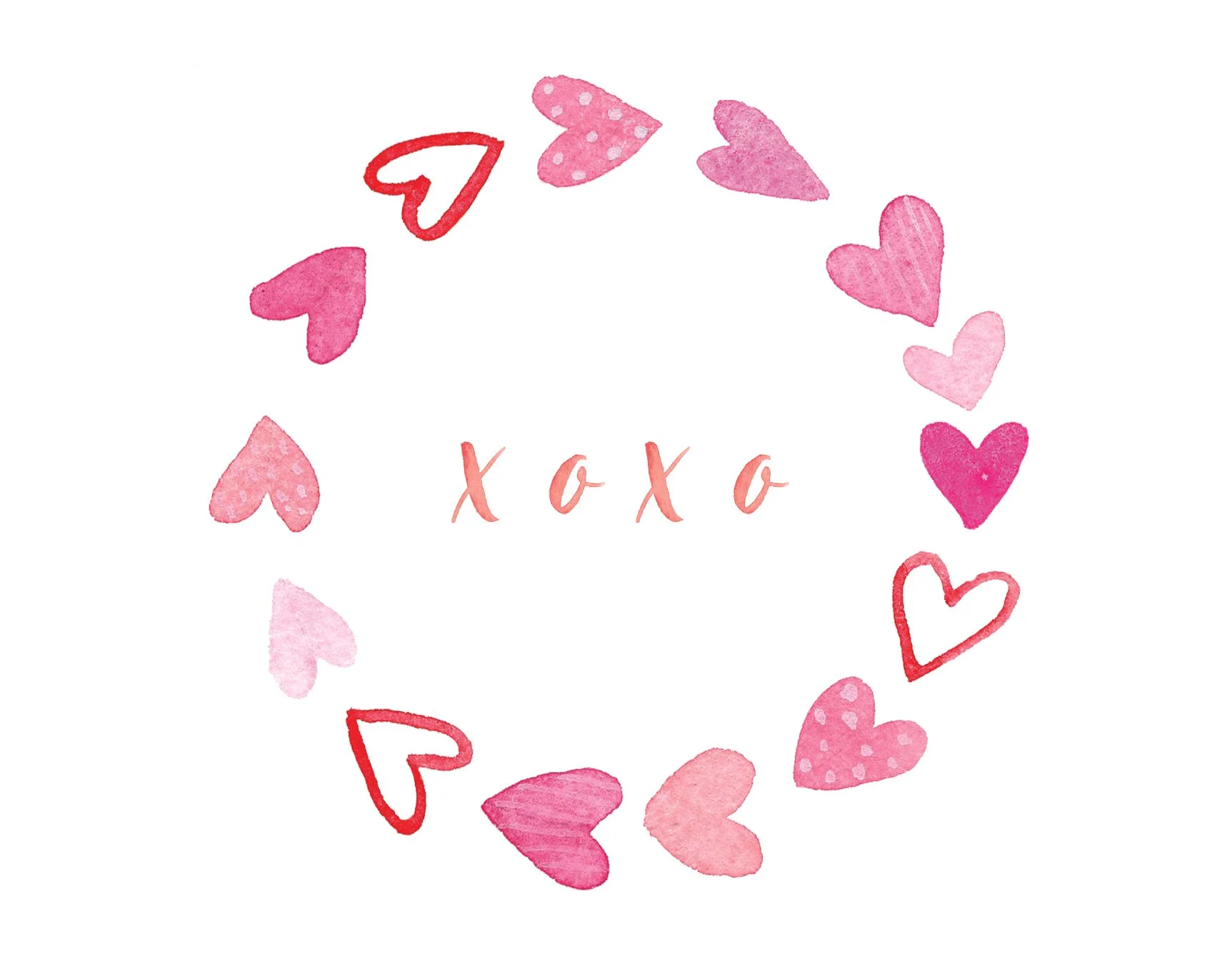 Love/Valentine Card - xoxo