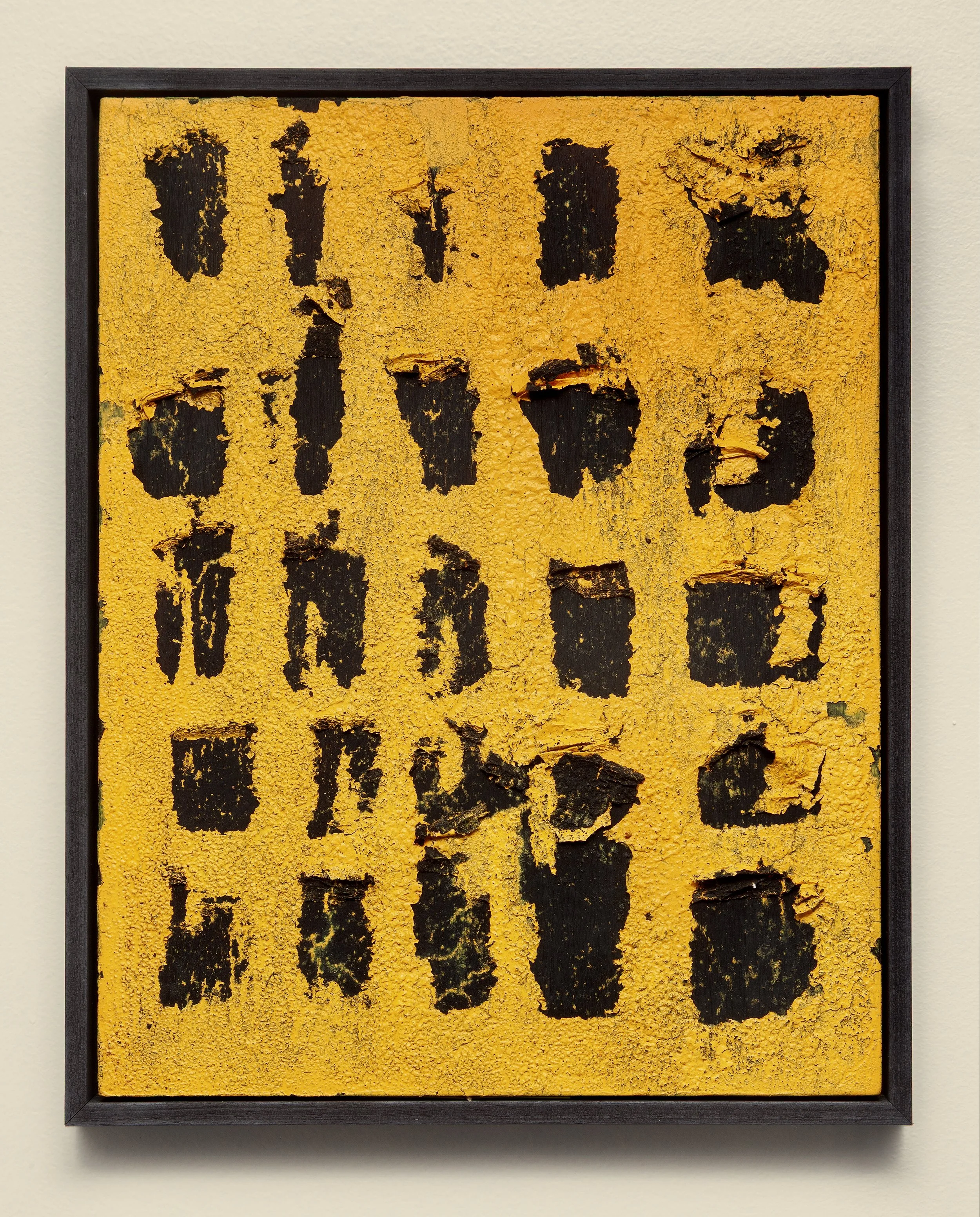 Meditation No. 3 2025 | Fire and acrylic on wood panel, 14 x 11 inches