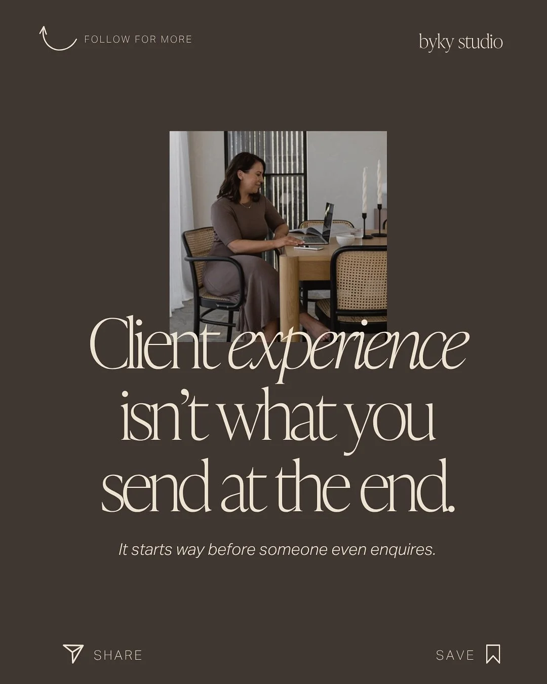 Remember when we were told that if you send a cute offboarding gift, your client experience was &ldquo;top tier&rdquo;? 😬

Well&hellip; turns out that&rsquo;s not really true 🫢

It&rsquo;s part of it.
But client experience starts long before a than