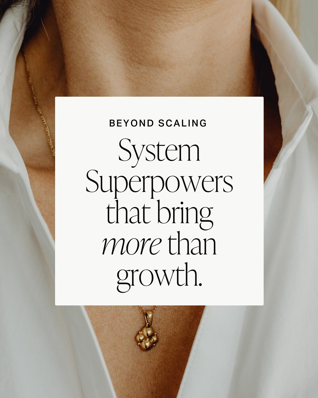 Systems aren&rsquo;t just for scaling 😳

You&rsquo;ve heard they&rsquo;re for chasing six-figure months, but they do so much more 🫶🏼

I&rsquo;ve seen how smart systems can:

✨ Streamline every step so you and your clients always know what comes ne
