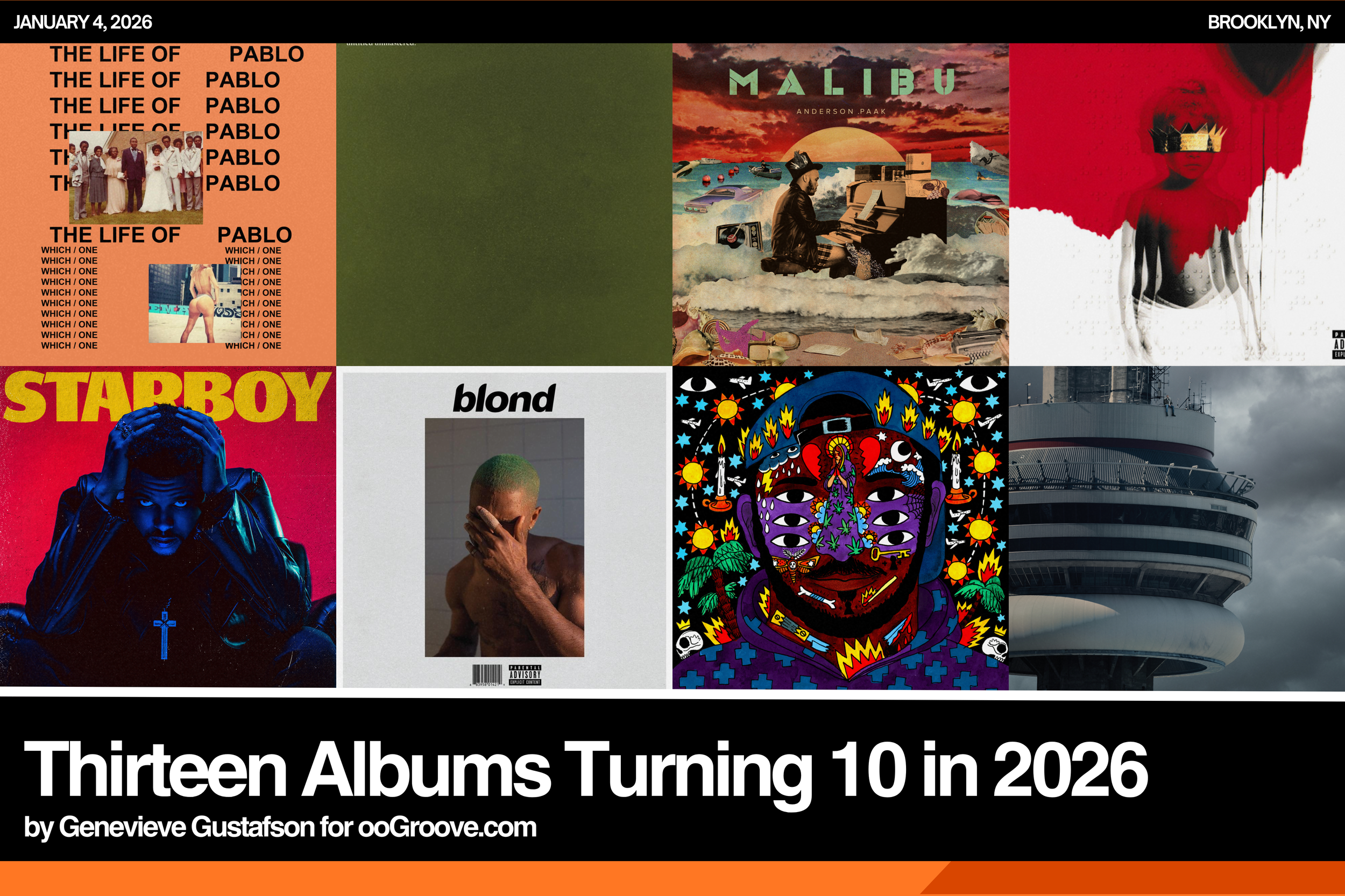 13 Albums turning ten in 2026