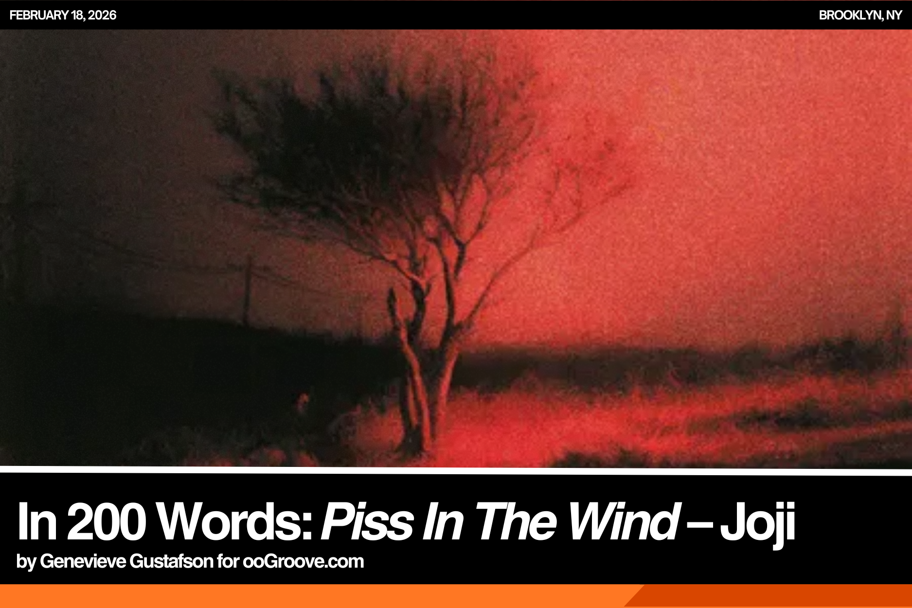 In 200 Words: Piss In The Wind - Joji