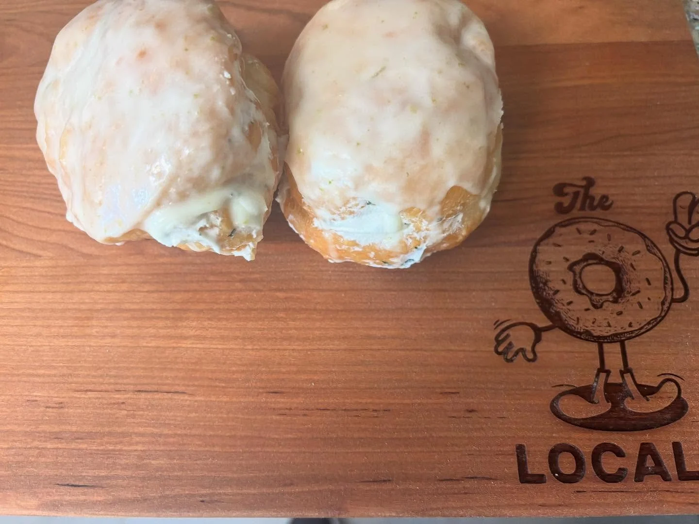 A little r&amp;d&hellip;lime glaze with minted whipped cream. Ala &ldquo;The Dojito&rdquo;.