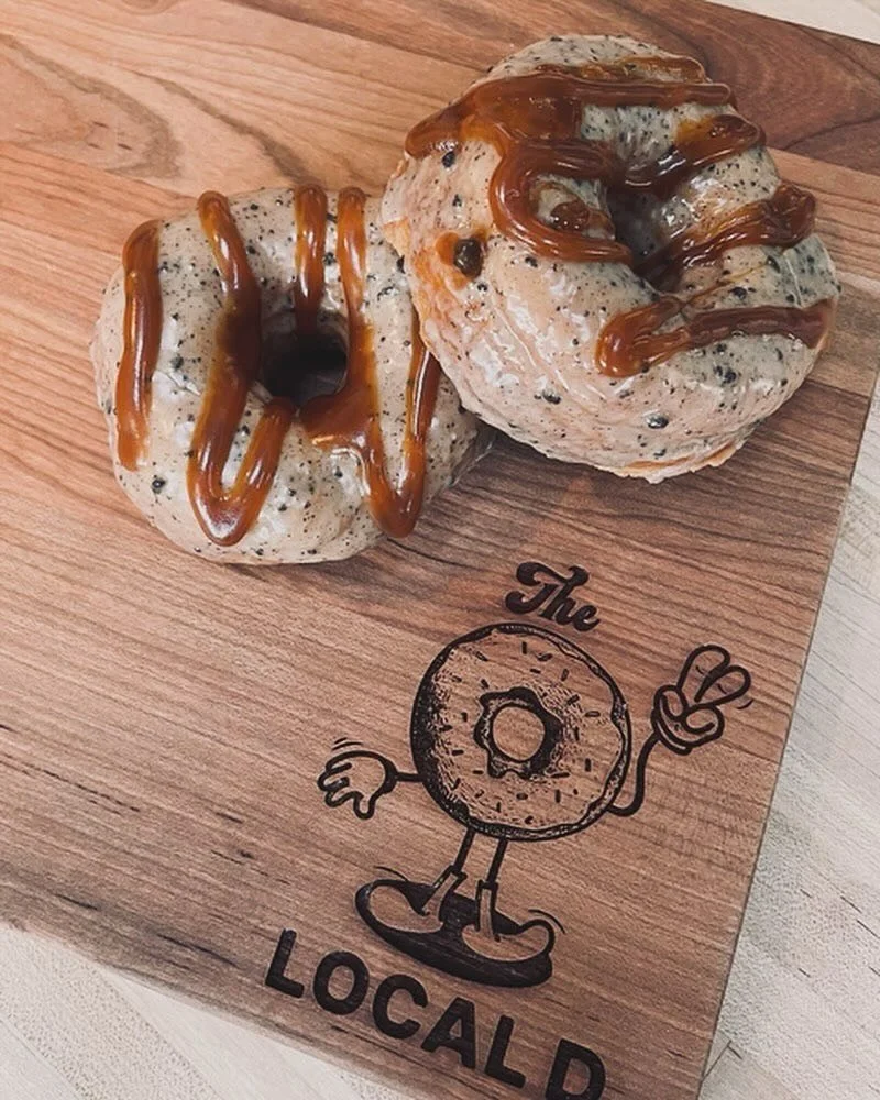 Return of The Rooster (coffee glazed with chocolate espresso flakes and homemade caramel drizzle). We will be back at the General Store tomorrow for donut Saturday. Doors open at 9am. Limited supply so get there early.