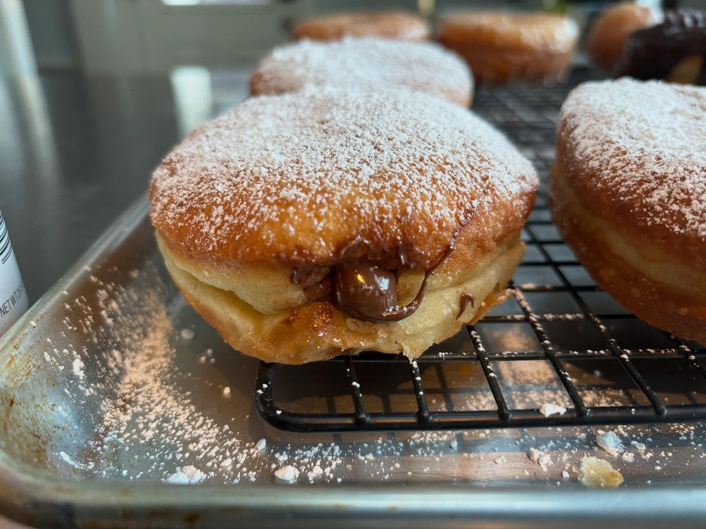 **New Flavor** The Uncle Rocco, a Nutella filled unholey donut dusted with powdered sugar&hellip;.&rdquo;It&rsquo;s a bit nutty.&rdquo;