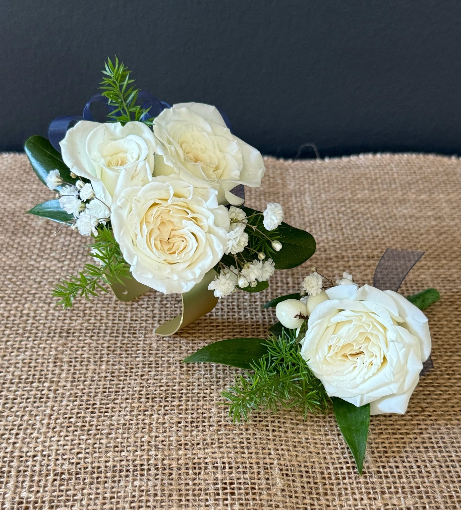 Custom Corsage + Boutonniere