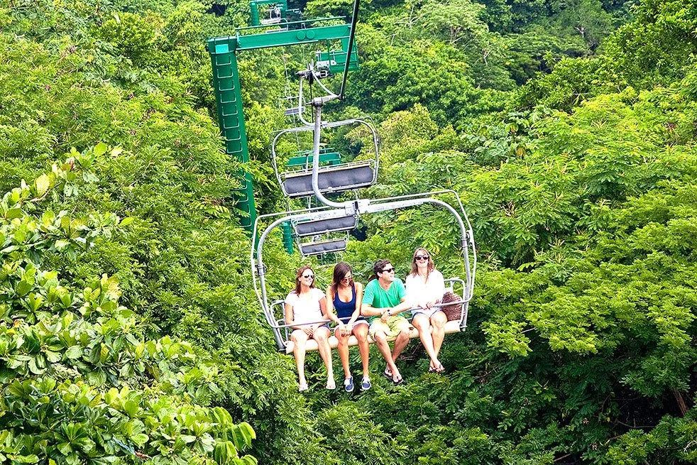 Mystic Mountain chair lift view