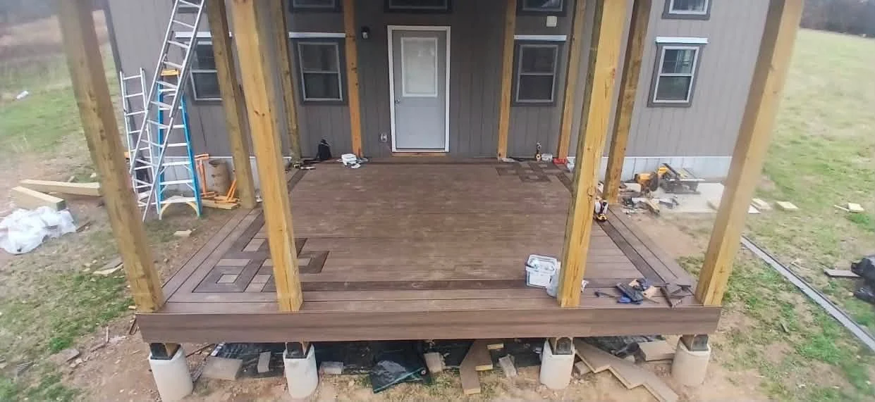 custom Celtic knot trex deck in linden tn