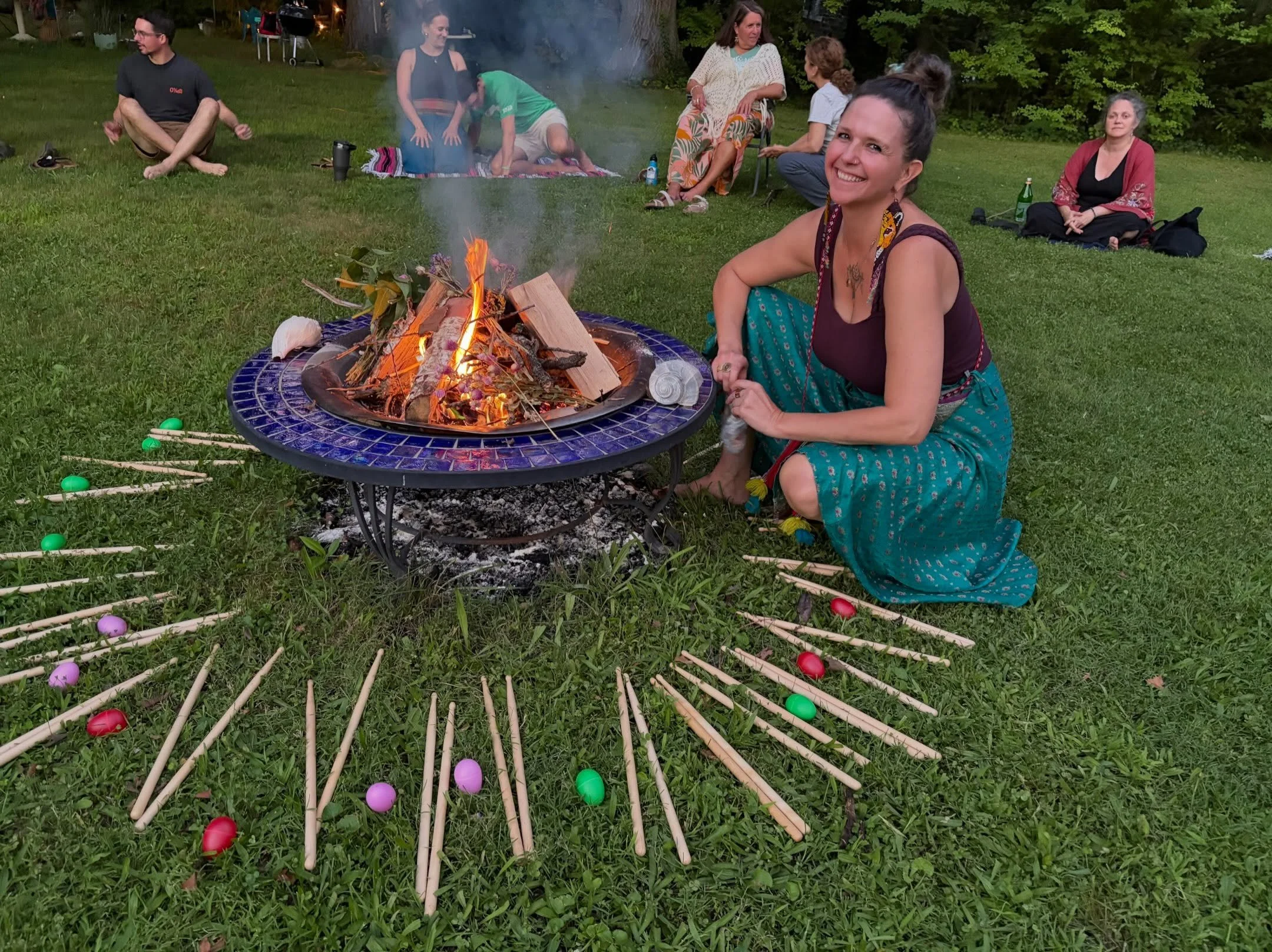 🌕🔥 CEREMONY THIS FRIDAY + it&rsquo;s the Equinox Full Moon! Deets below.

This photo was from last month&rsquo;s FULL MOON FIRE DANCE + Ceremony with @candacecstevens . What is that around the fire? That was magic Candace brought and implemented du