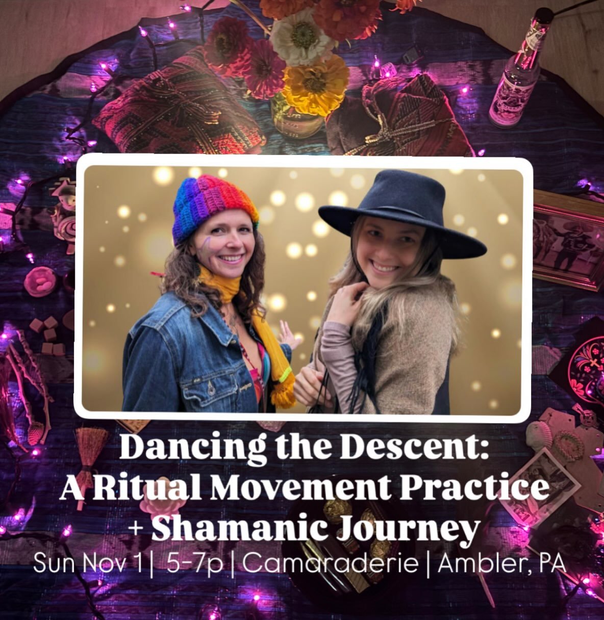 Happy Equinox, Fall + Libra Season! 

The descent into darkness has begun. 💫 

And this time of year is especially meaningful to us because we were both born during this descent &mdash; the 12-week journey from the Fall Equinox to the Winter Solstic