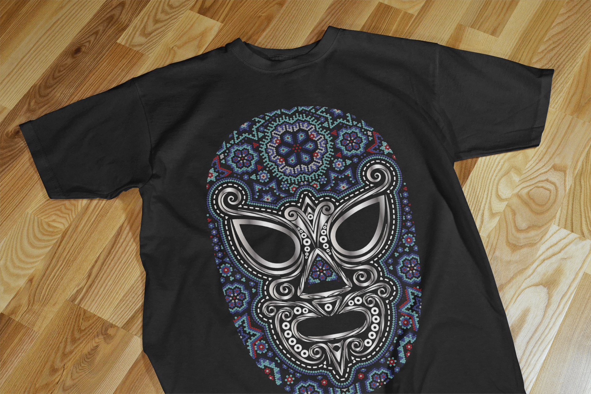 Wrestling Mask Graphic T-Shirt