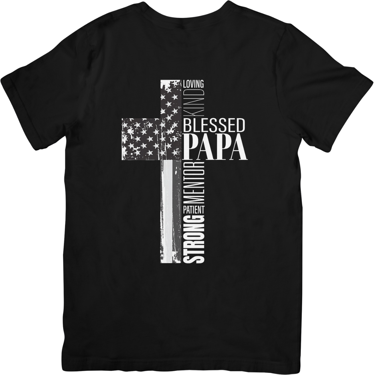 'Blessed Papa' Cross T-Shirt