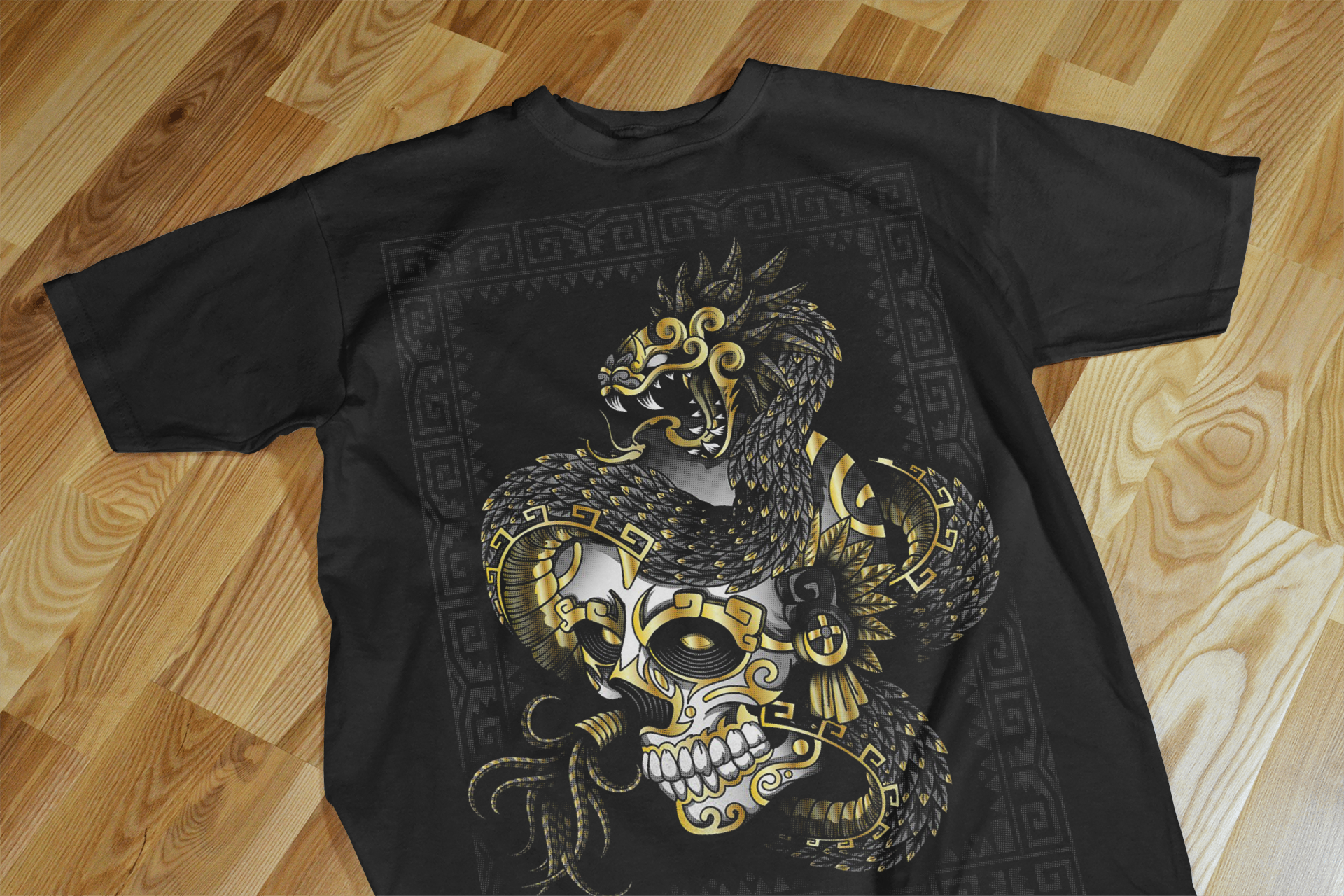 Mythical Skull & Snake T-Shirt