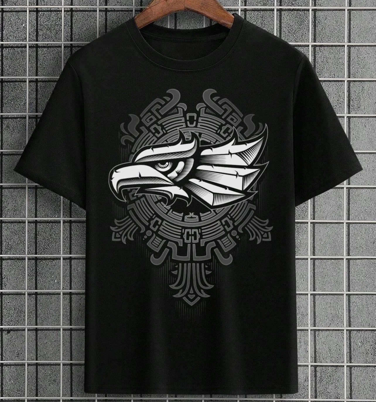 Aztec-Inspired Mexican Eagle Tee