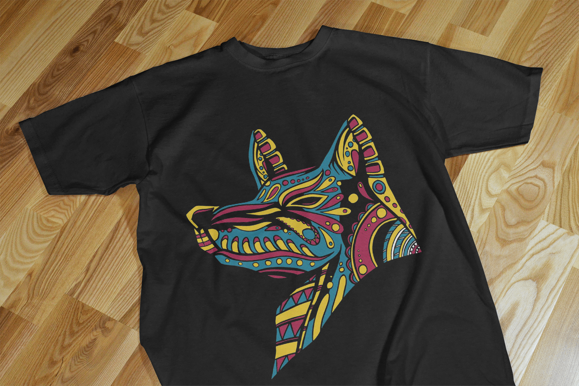 Mythical Aztec Wolf T-Shirt