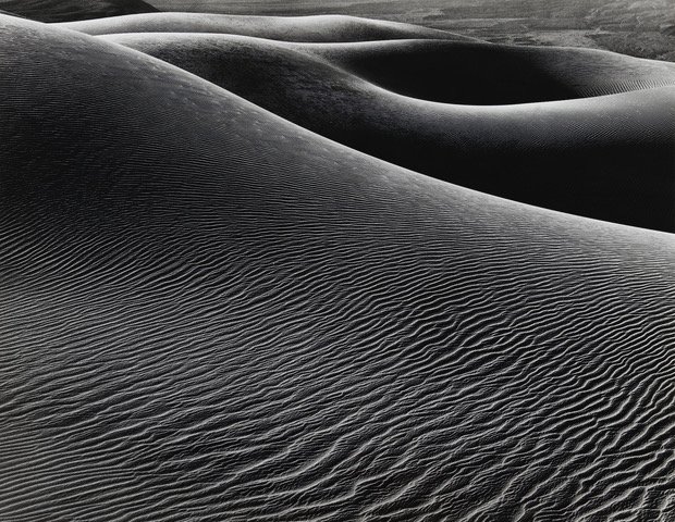 Sand dune photography Dunes Form, Death Valley. 1974 by Huntington Witherill