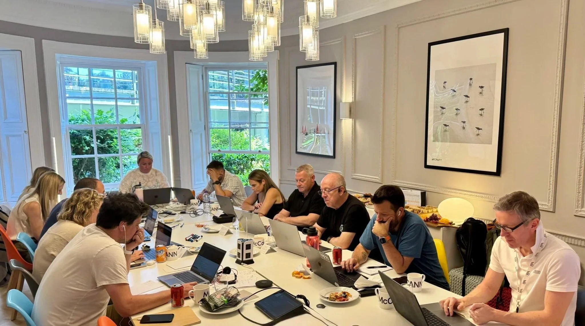 John Whalley judging at North West leg of Effies Awards 2025, held at McCann Manchester.