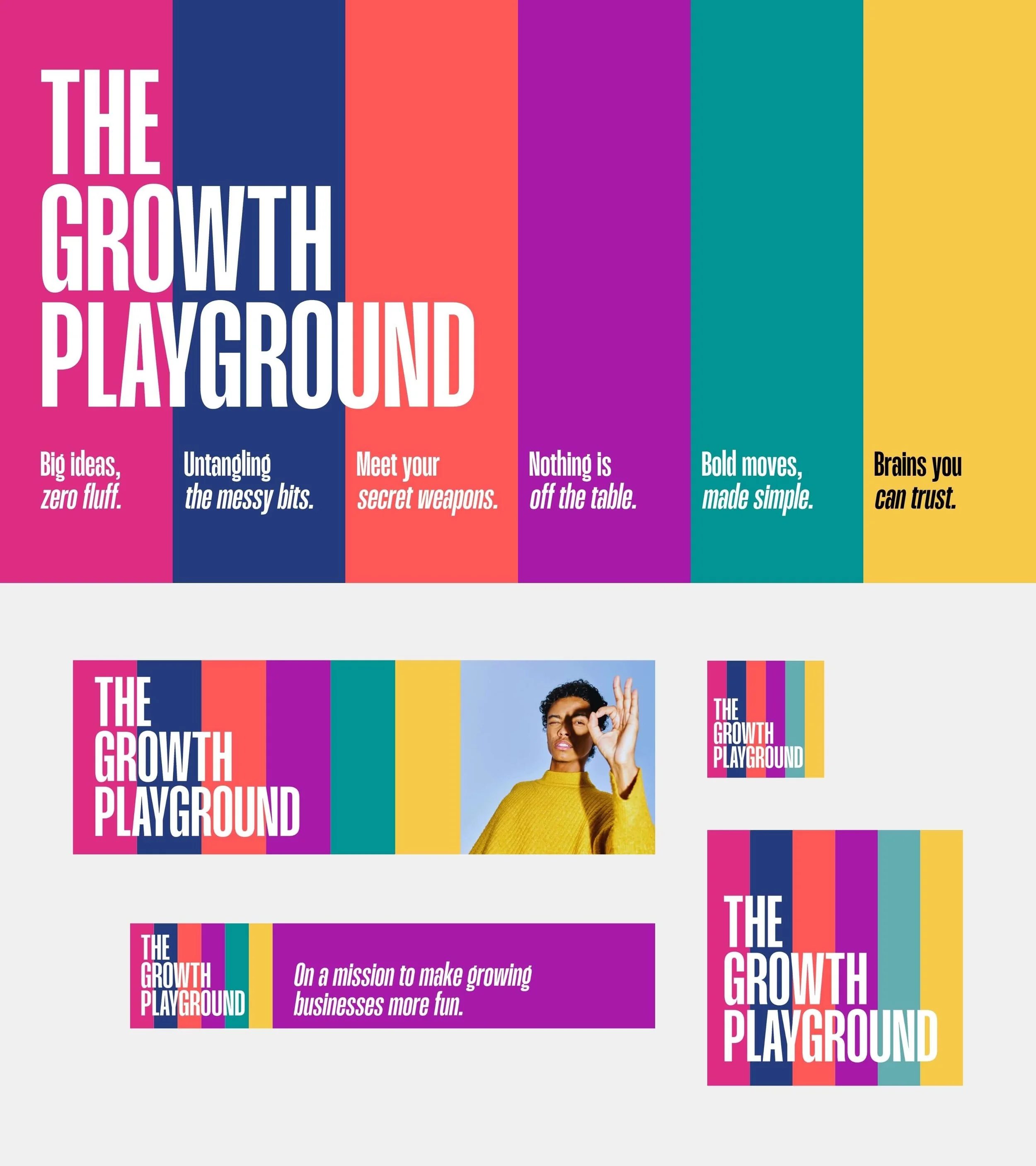 Brand identity design and visual language creation that projects purpose, makes connections, inspires actions and grows audiences.