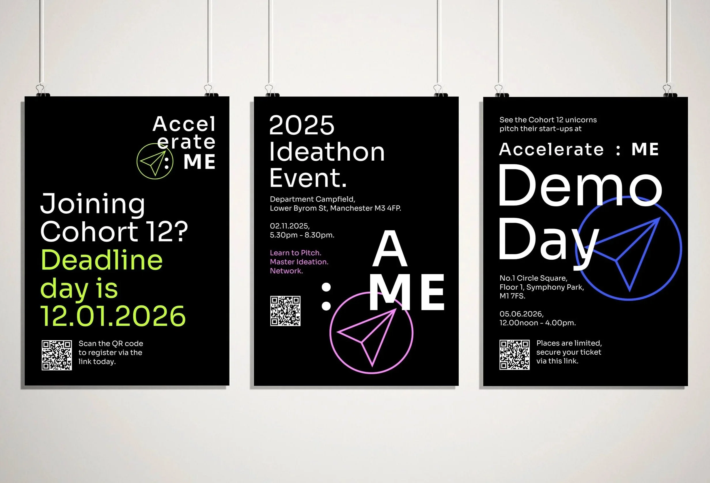 2026 rebrand of Accelerate:ME, the UK’s leading student-led start-up accelerator.