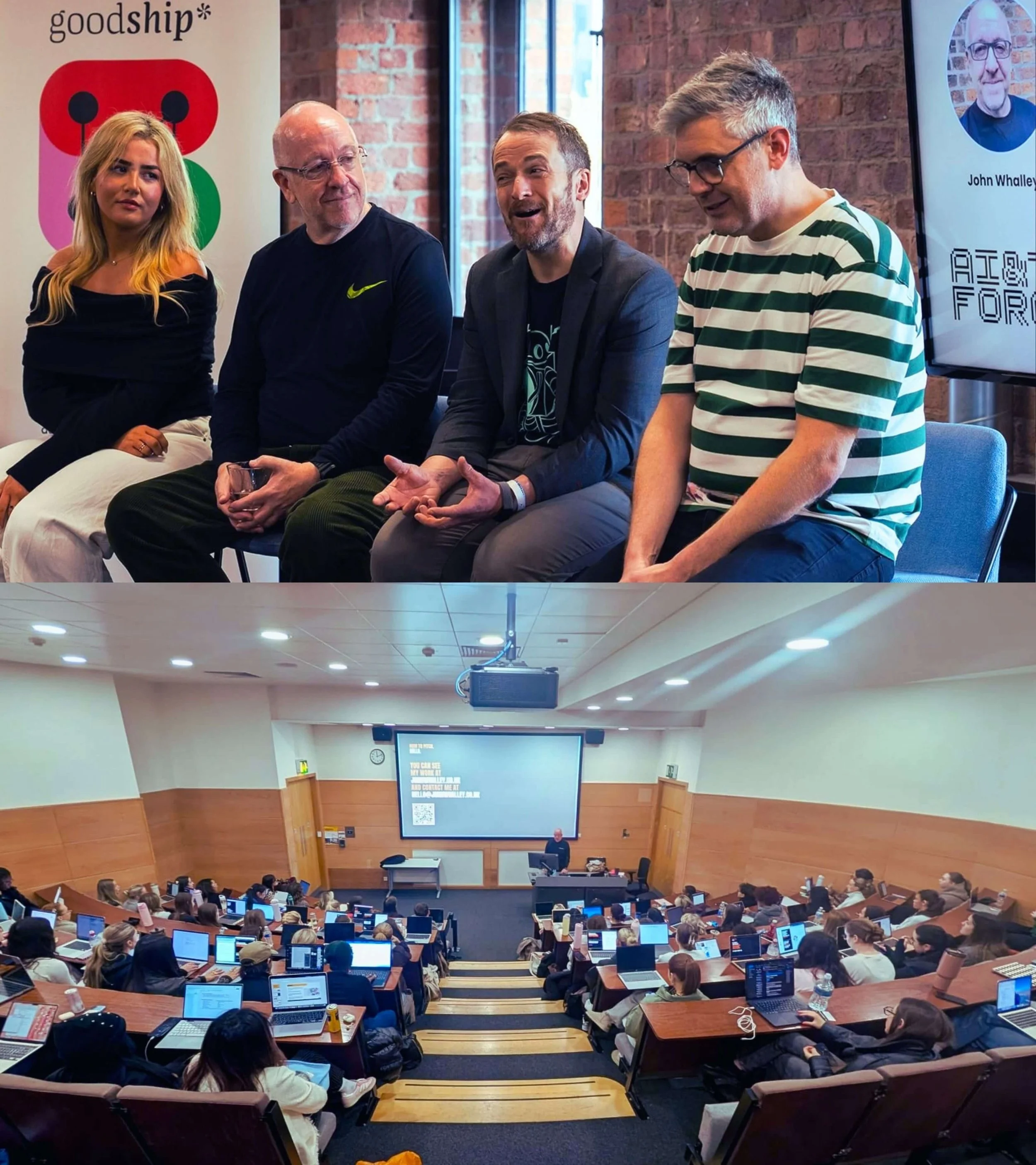 Keynote speaking, guest lectures, industry panels and workshop sessions on branding for founders, entrepreneurs and students.