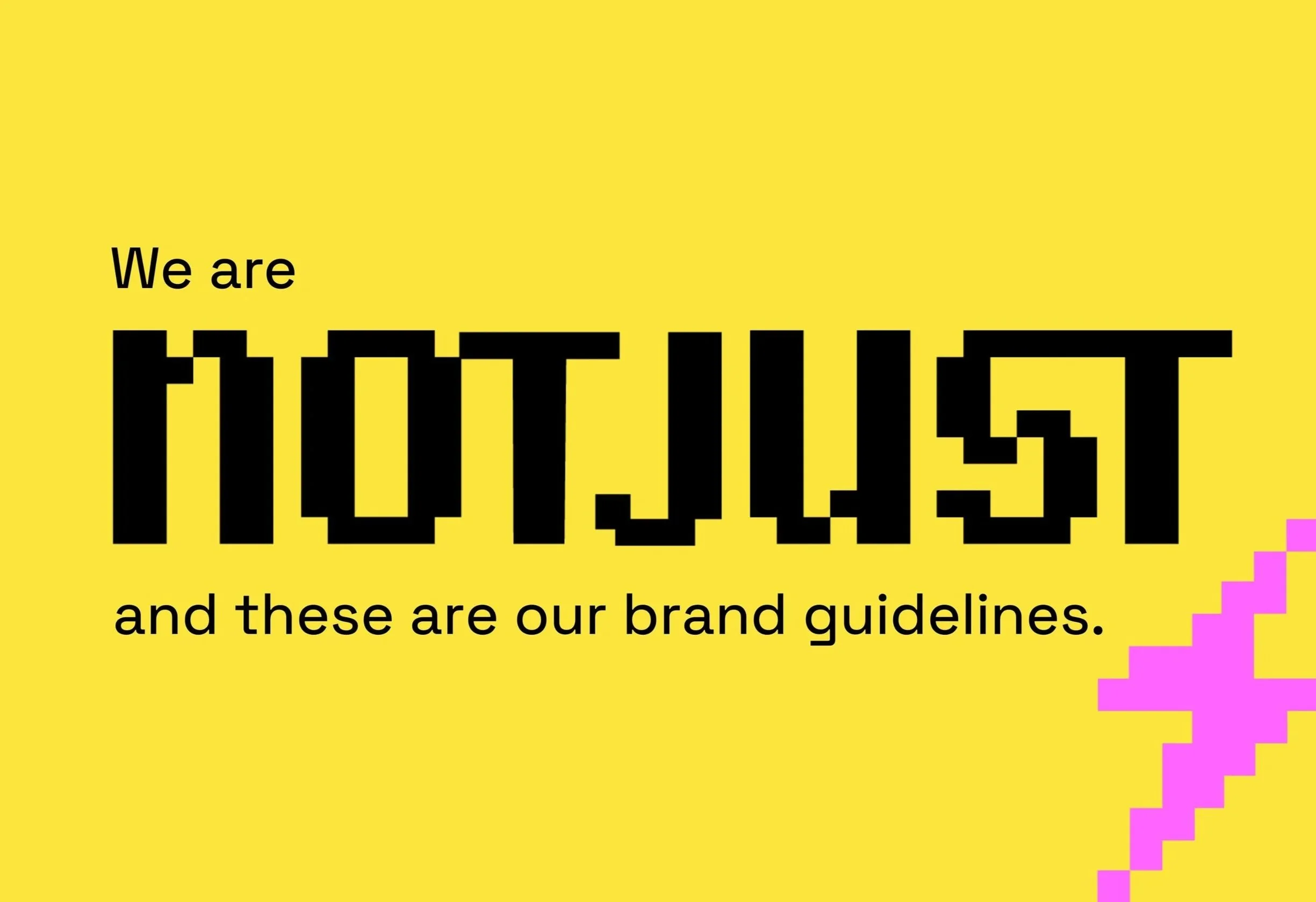 Comprehensive brand guidelines for creative merchandise and social impact business, Not Just Clothing.