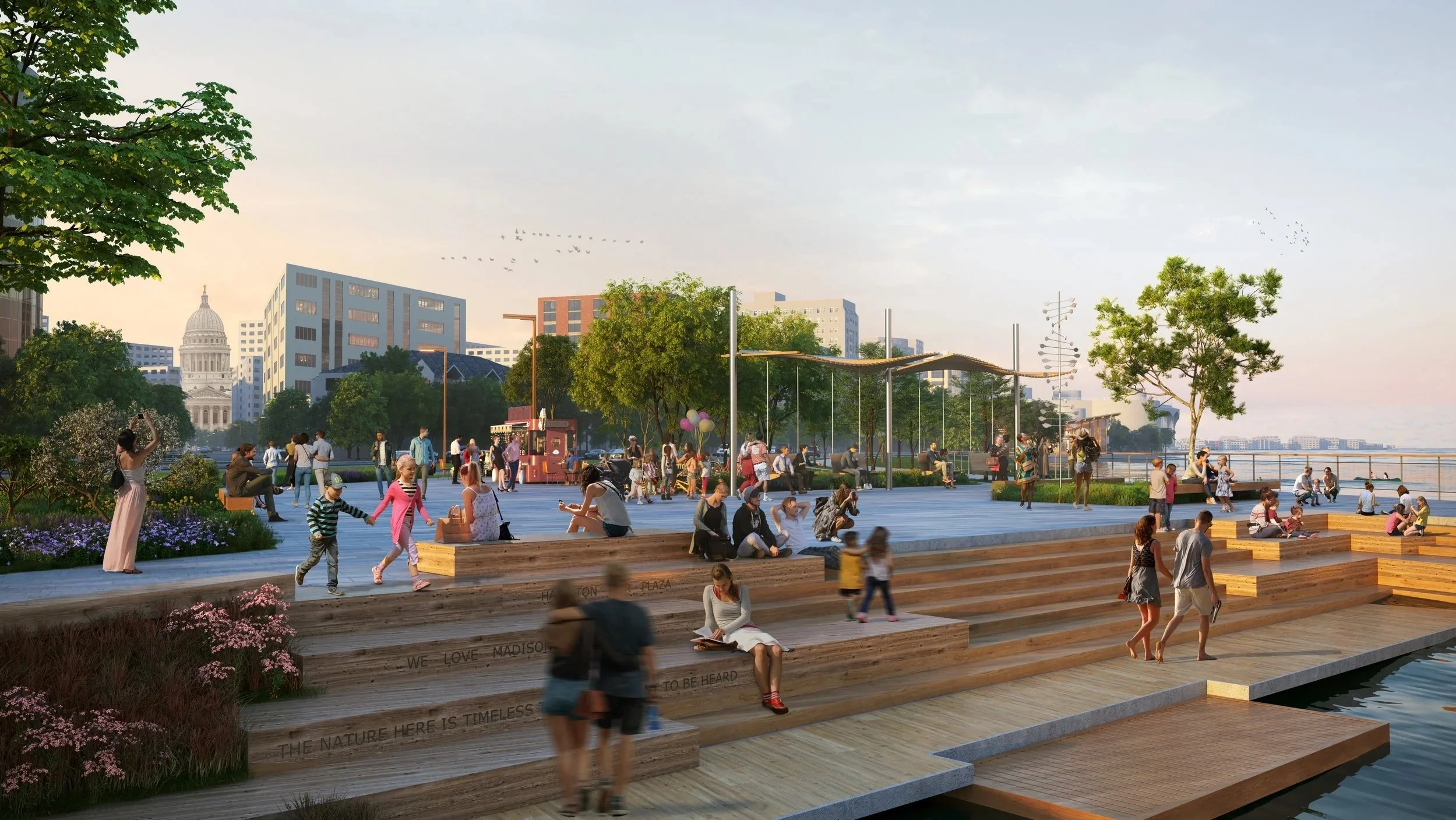 Rendering of the Lounge