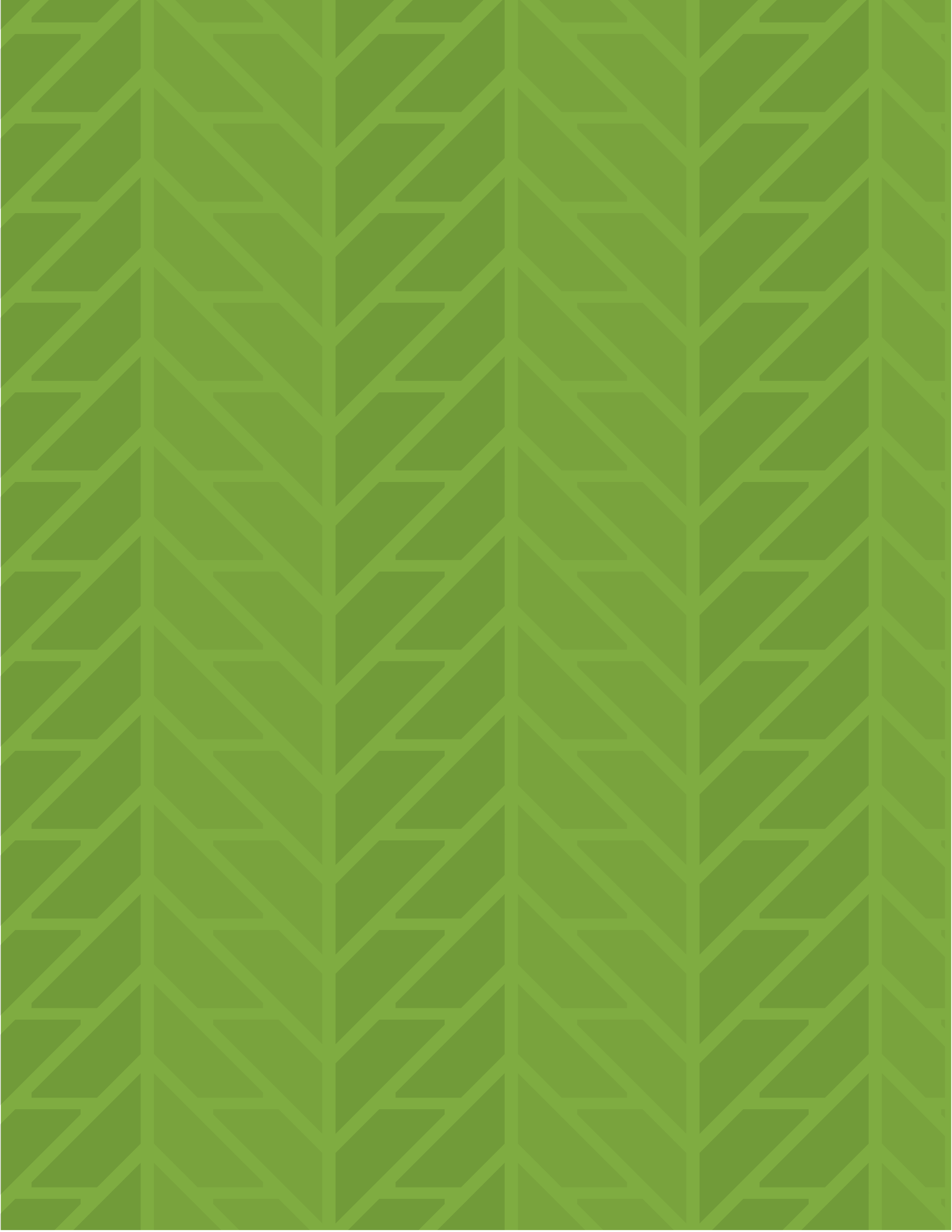 Close-up pattern of green fern leaves with a repeating geometric design.