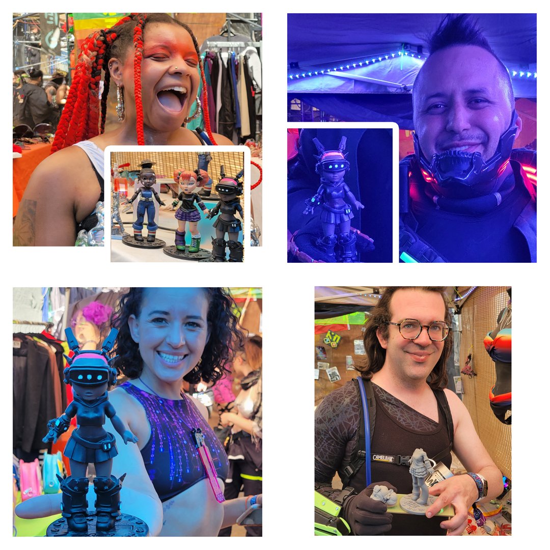 From Neo 2023 - These awesome peeps were the to first to buy our Lil Sugar Bombs figures!

#neotropolis2023