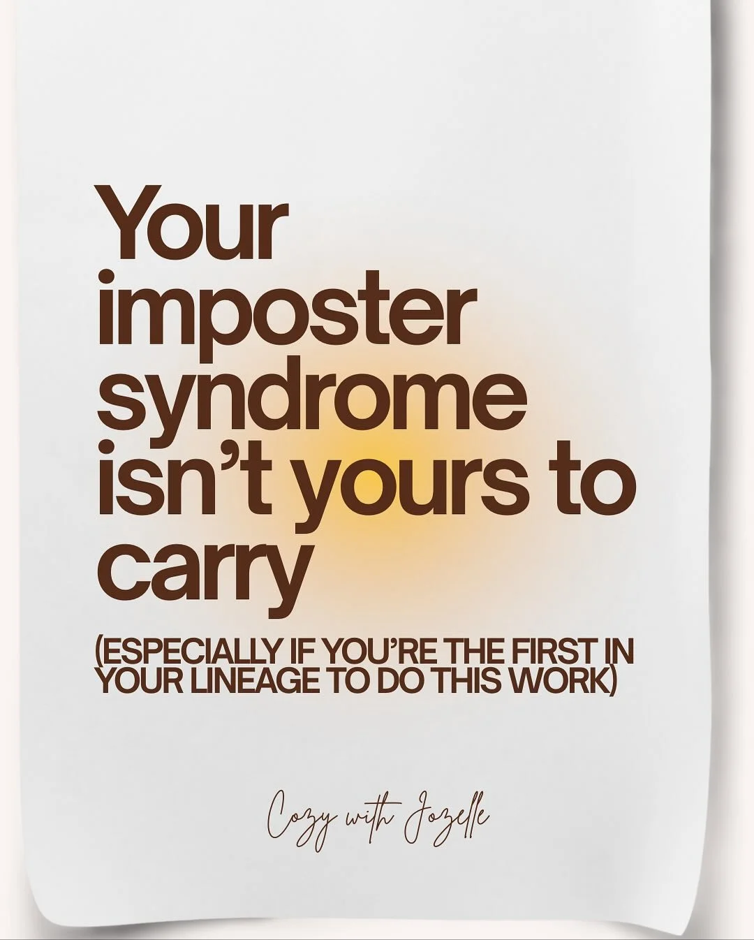 If you&rsquo;ve ever doubted your voice, delayed sharing your message, or felt like you had to be &ldquo;polished&rdquo; before you speak up&hellip; I want to gently remind you:

That shame is not yours to carry.

It was built by systems that weren&r