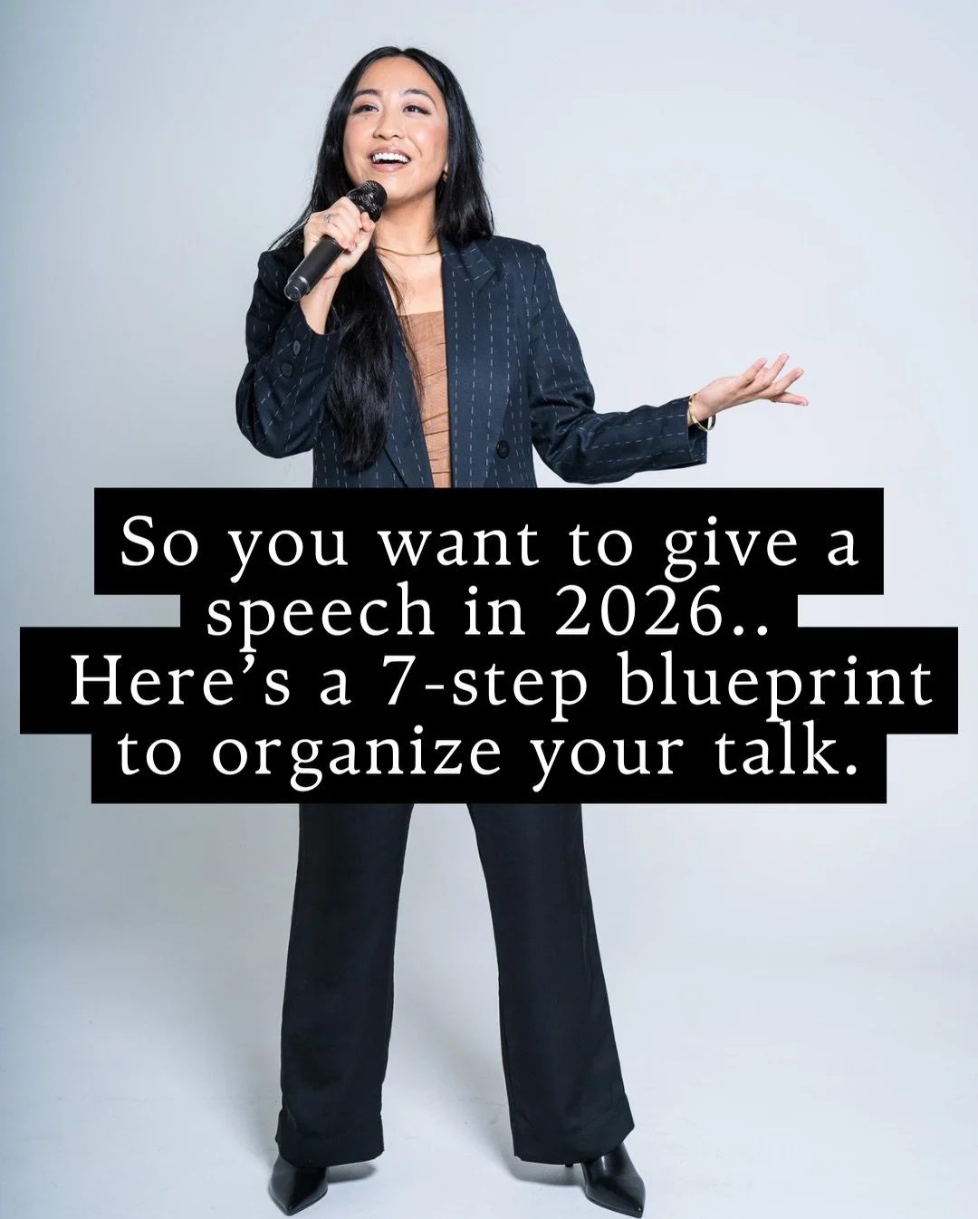 If giving a talk has been on your heart for 2026, save this and come back to it when you&rsquo;re ready to start. 🤎

You don&rsquo;t have to do this alone. My DMs are open!

P.S. There are no hard rules to structuring a talk/speech/workshop. This is