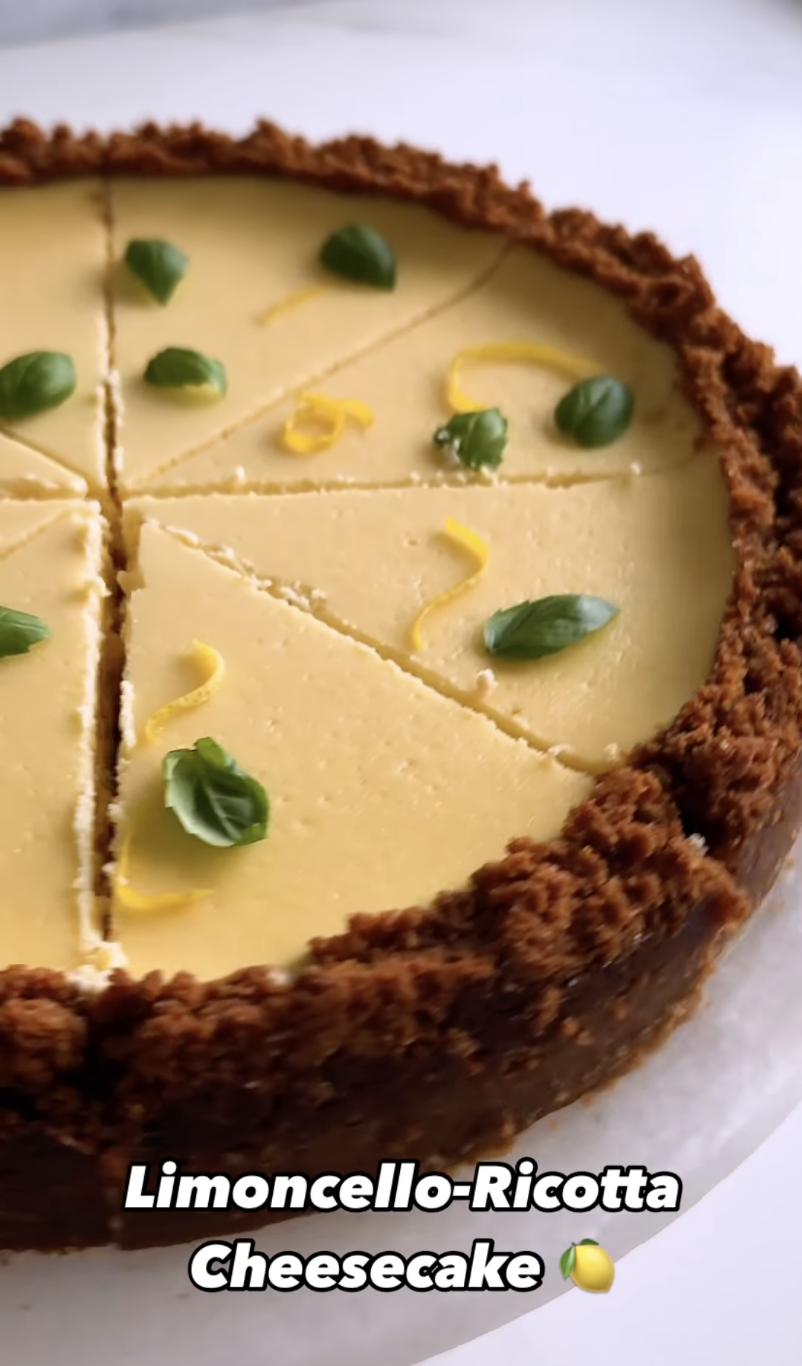 Limoncello-Ricotta Cheesecake