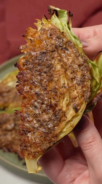 Parmesan Crusted Roasted Cabbage