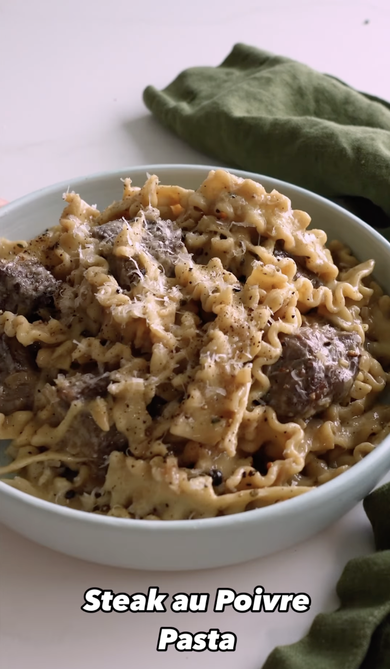 Steak au Poivre Pasta