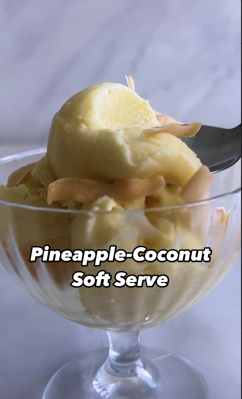 Pineapple-Coconut Soft Serve