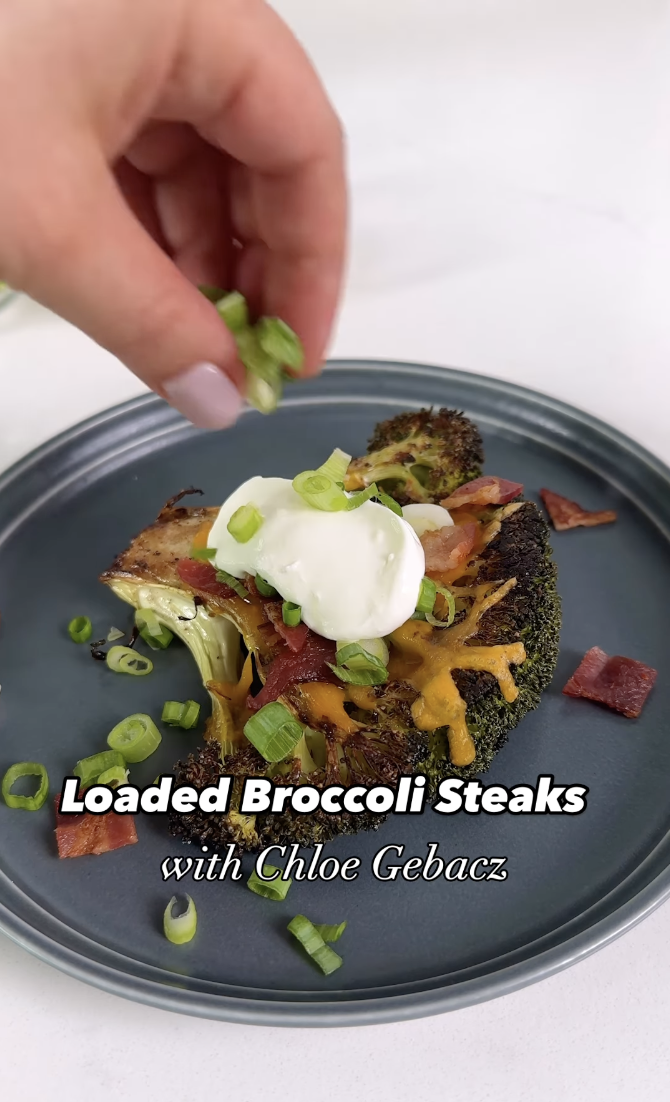 Loaded Broccoli Steaks