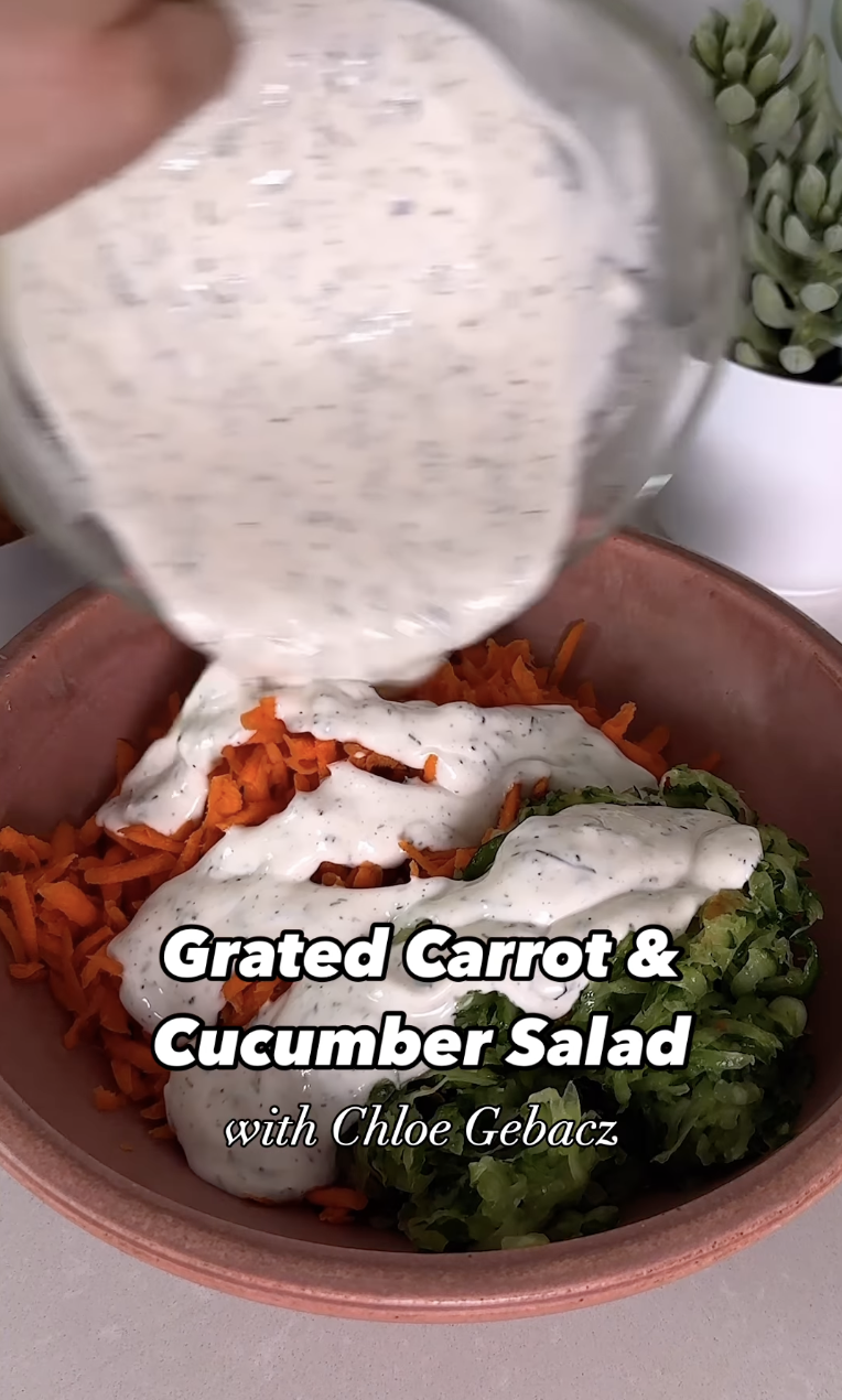 Grated Carrot & Cucumber Salad