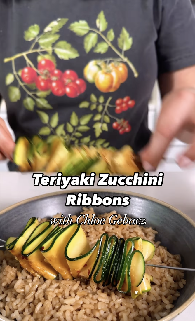 Teriyaki Zucchini Ribbons