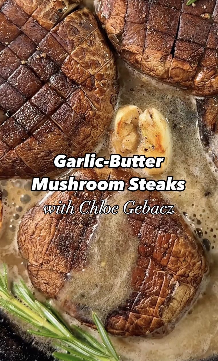 Garlic-Butter Mushroom Steaks
