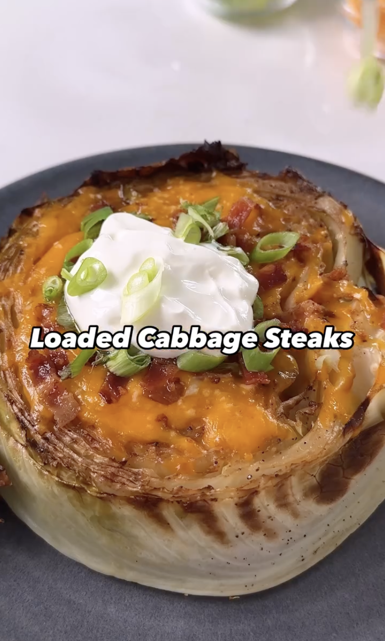 Loaded Cabbage Steaks