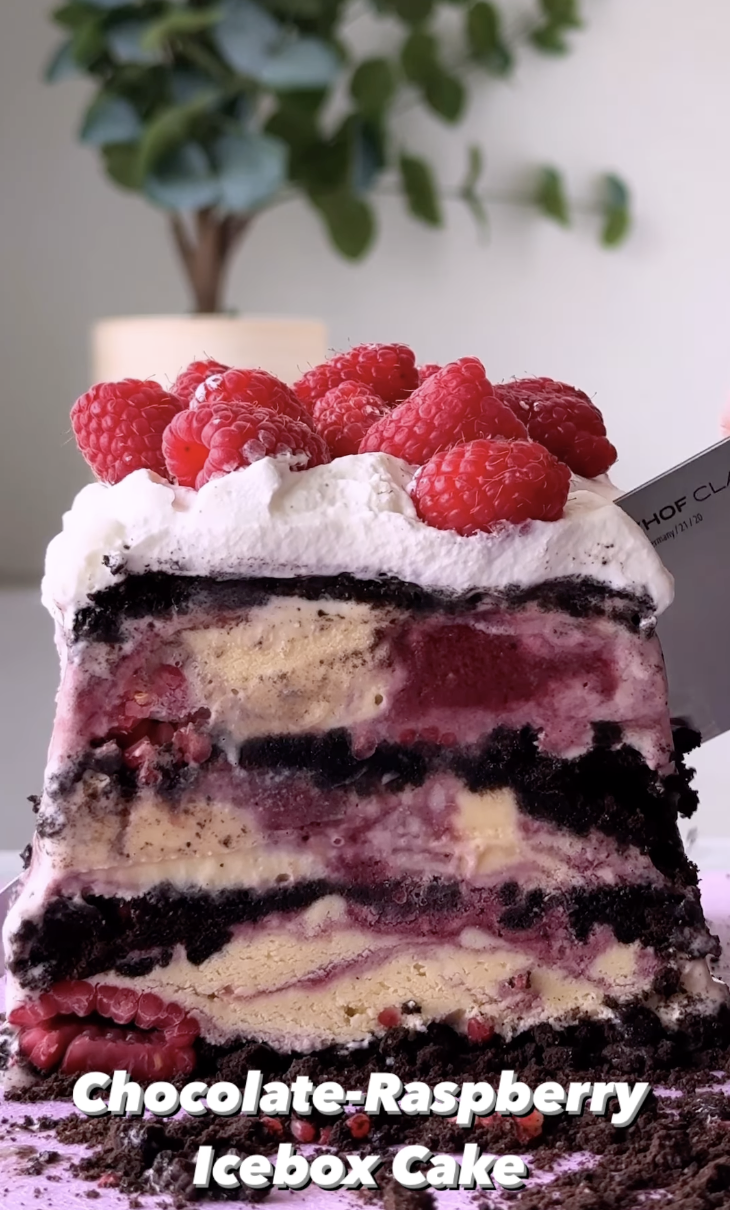 Chocolate-Raspberry Icebox Cake
