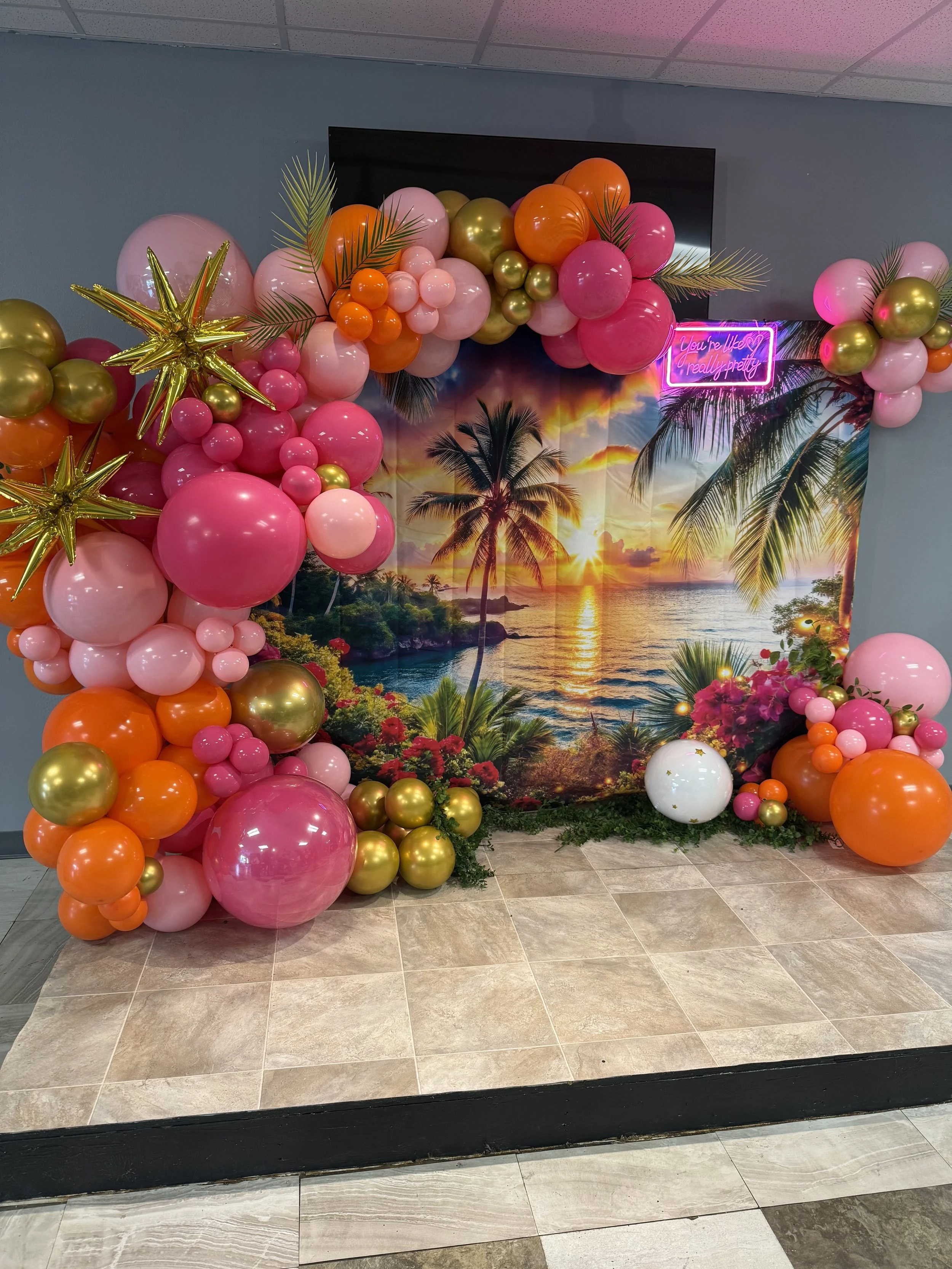 Custom Balloon Backdrop