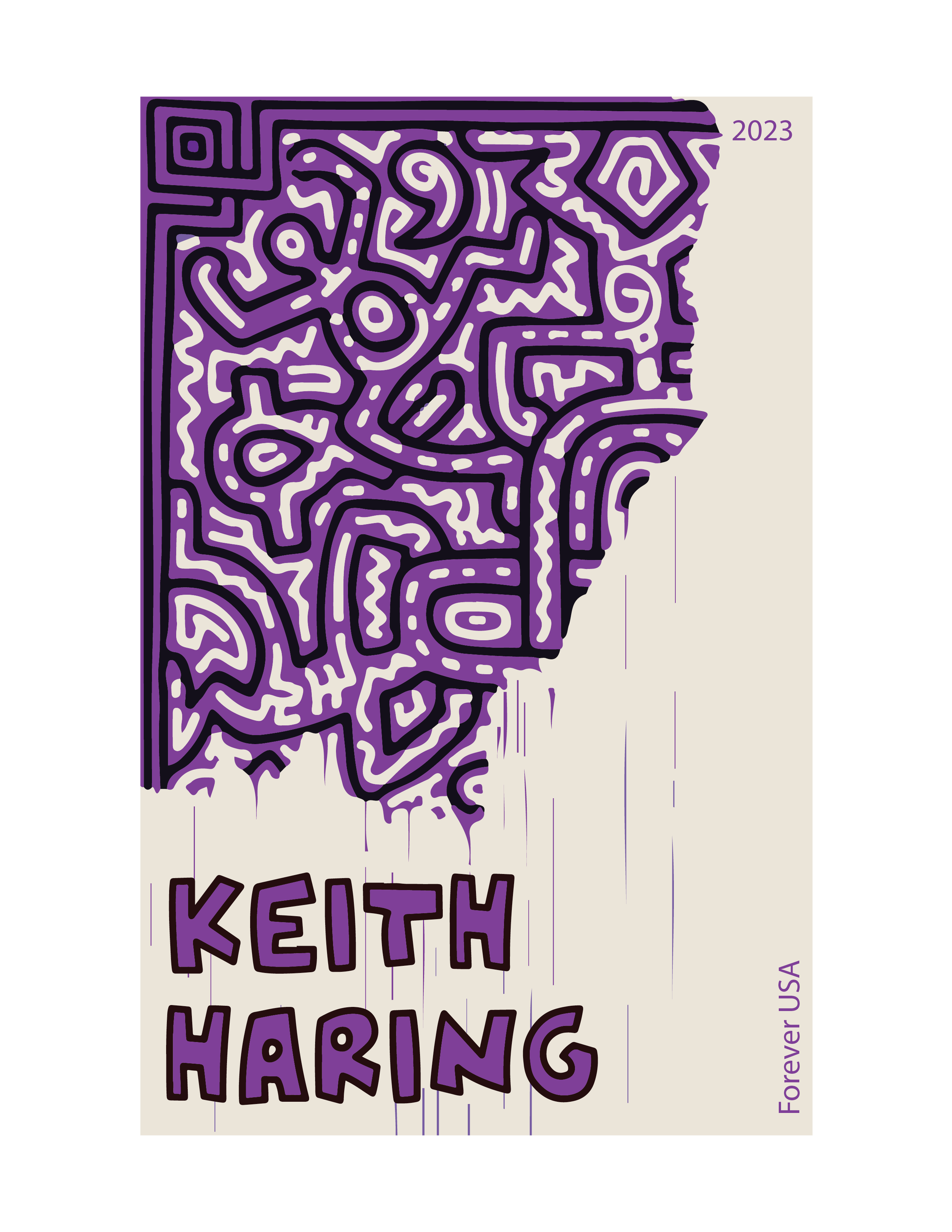 Keith Haring Stamps