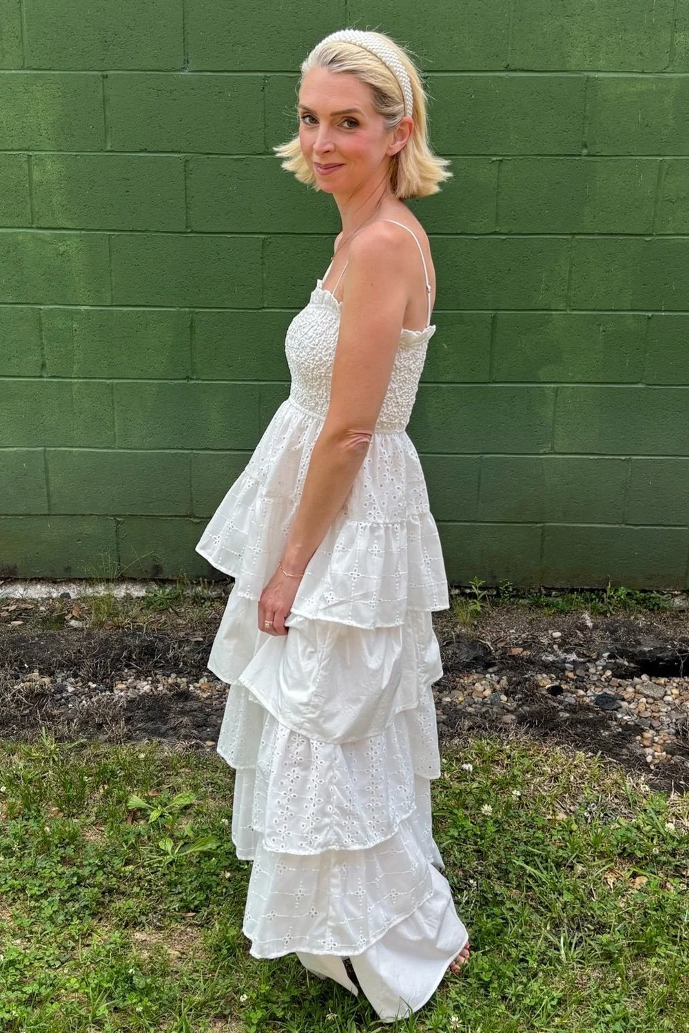 White Eyelet Lace Maxi Dress  Gypsy Boutique