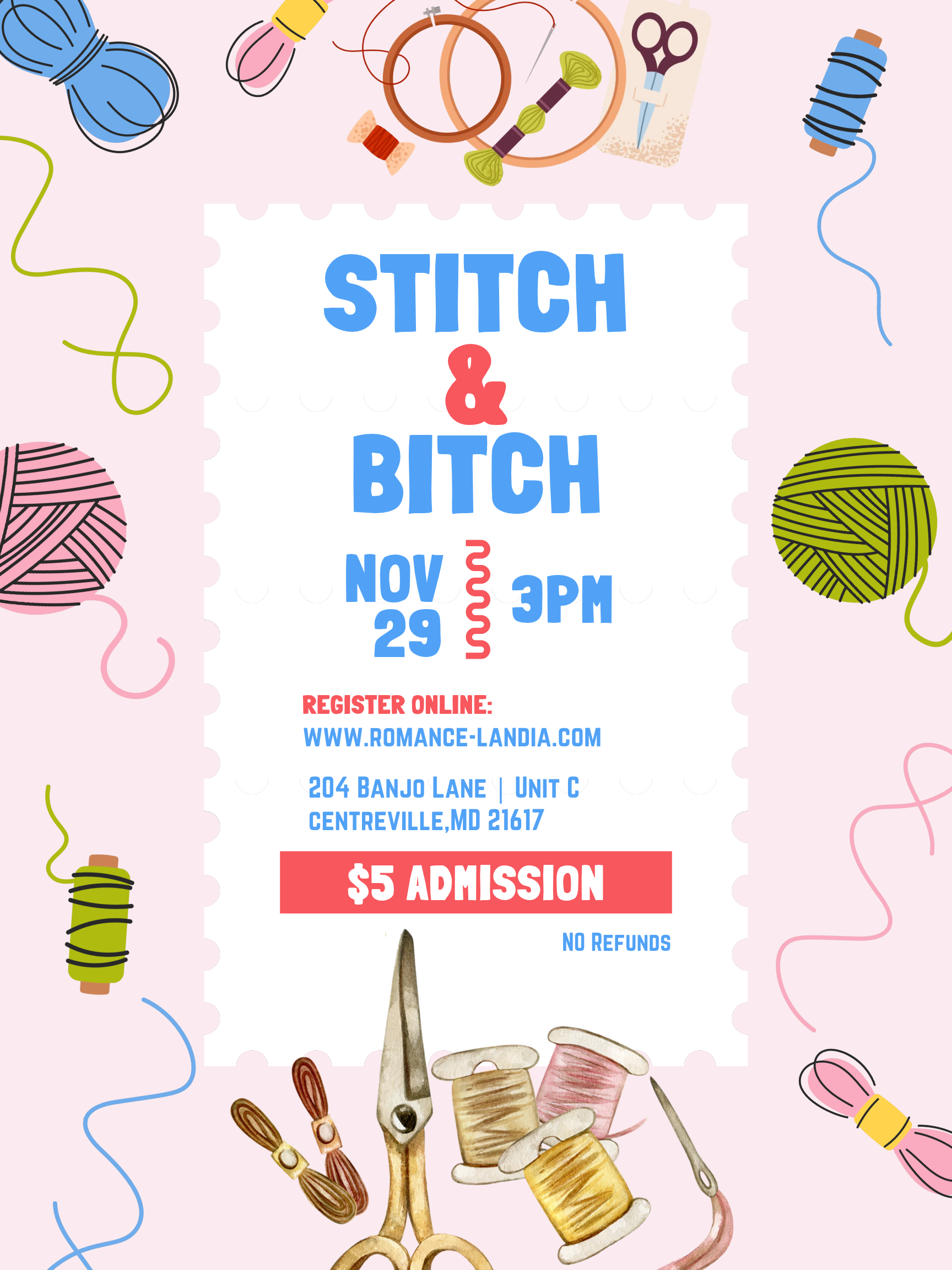 Stitch & Bitch | November 29, 3pm
