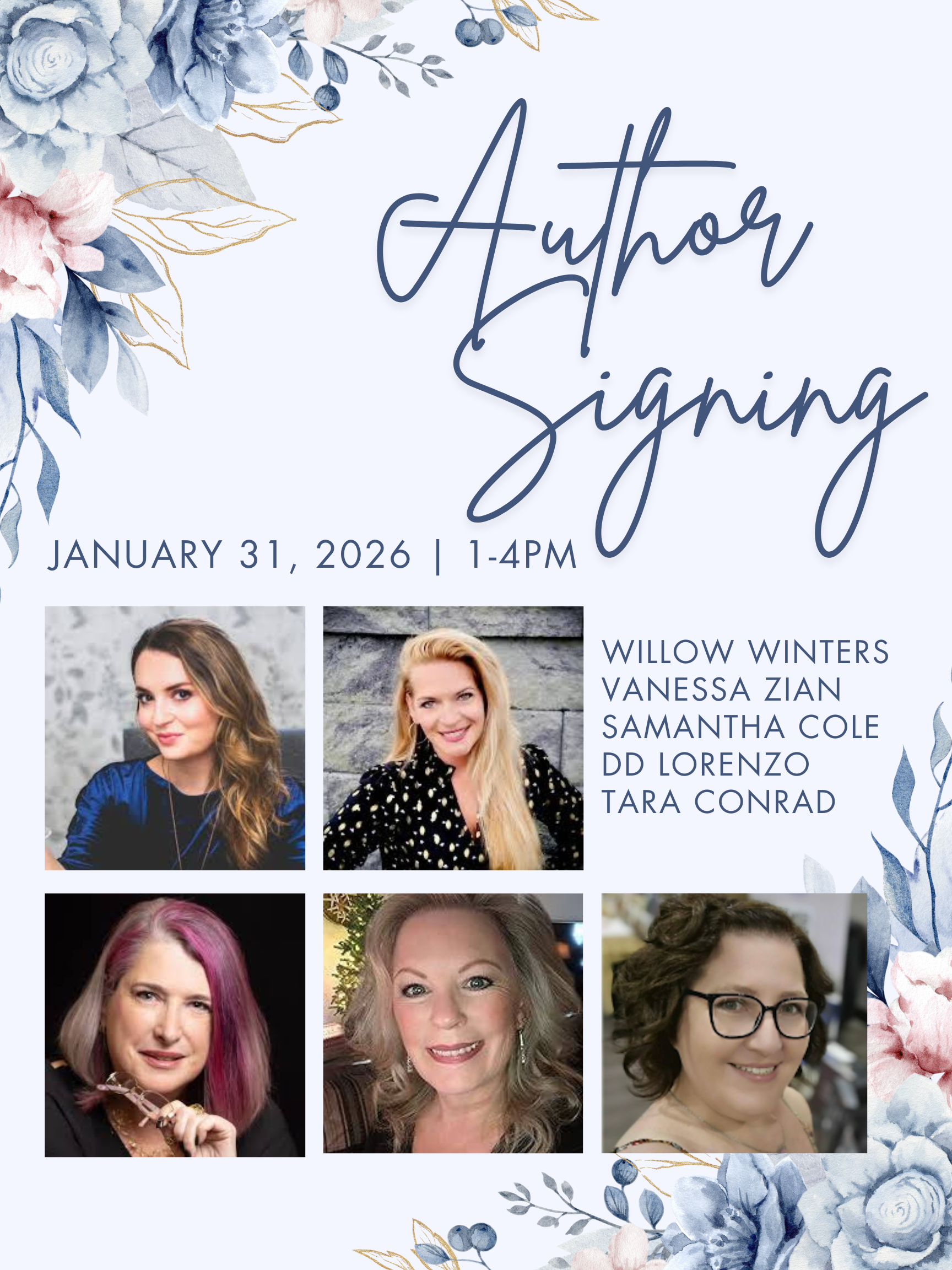 Blue Floral Wedding Sign Poster-2.png