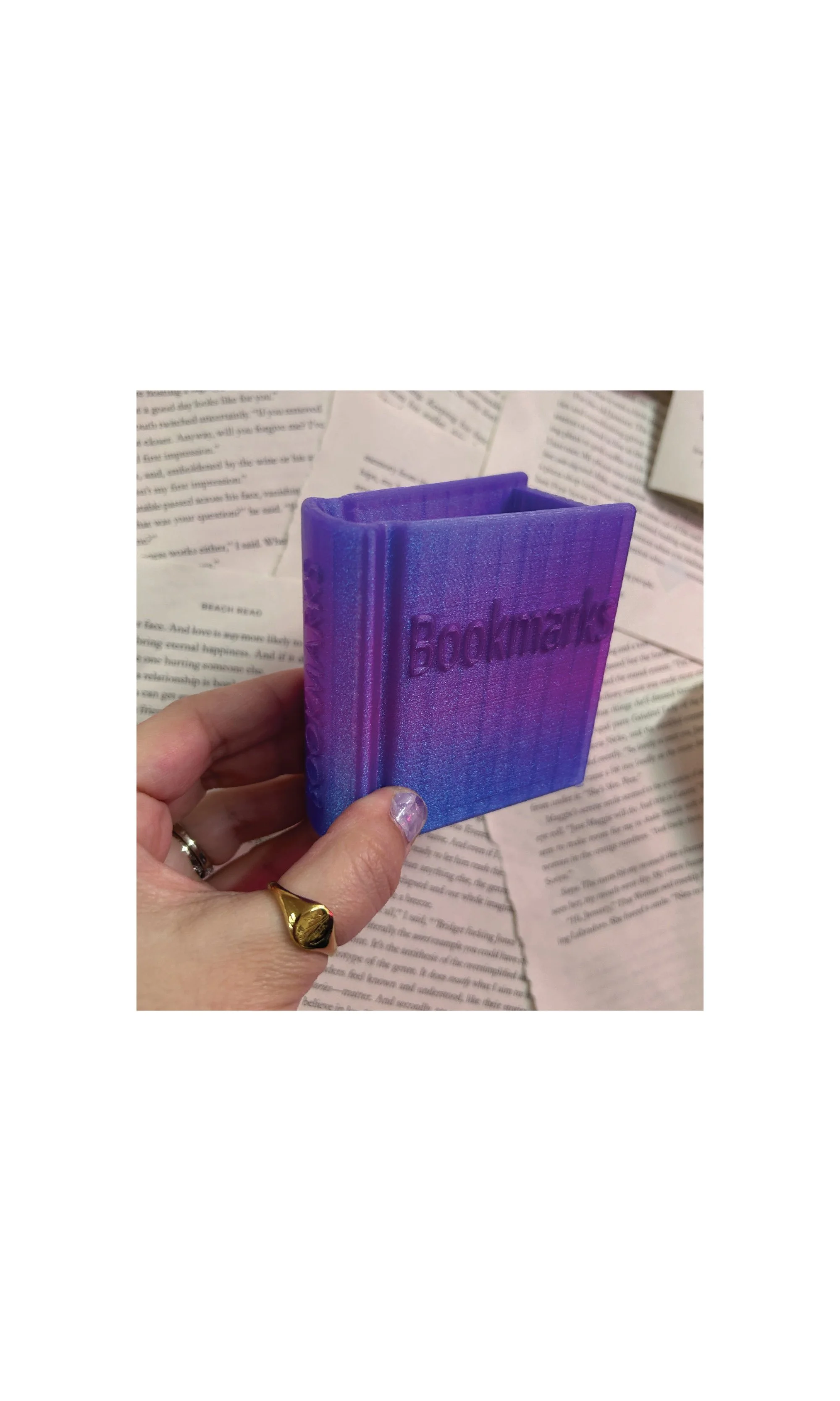 3D Printed - Bookmark Holder
