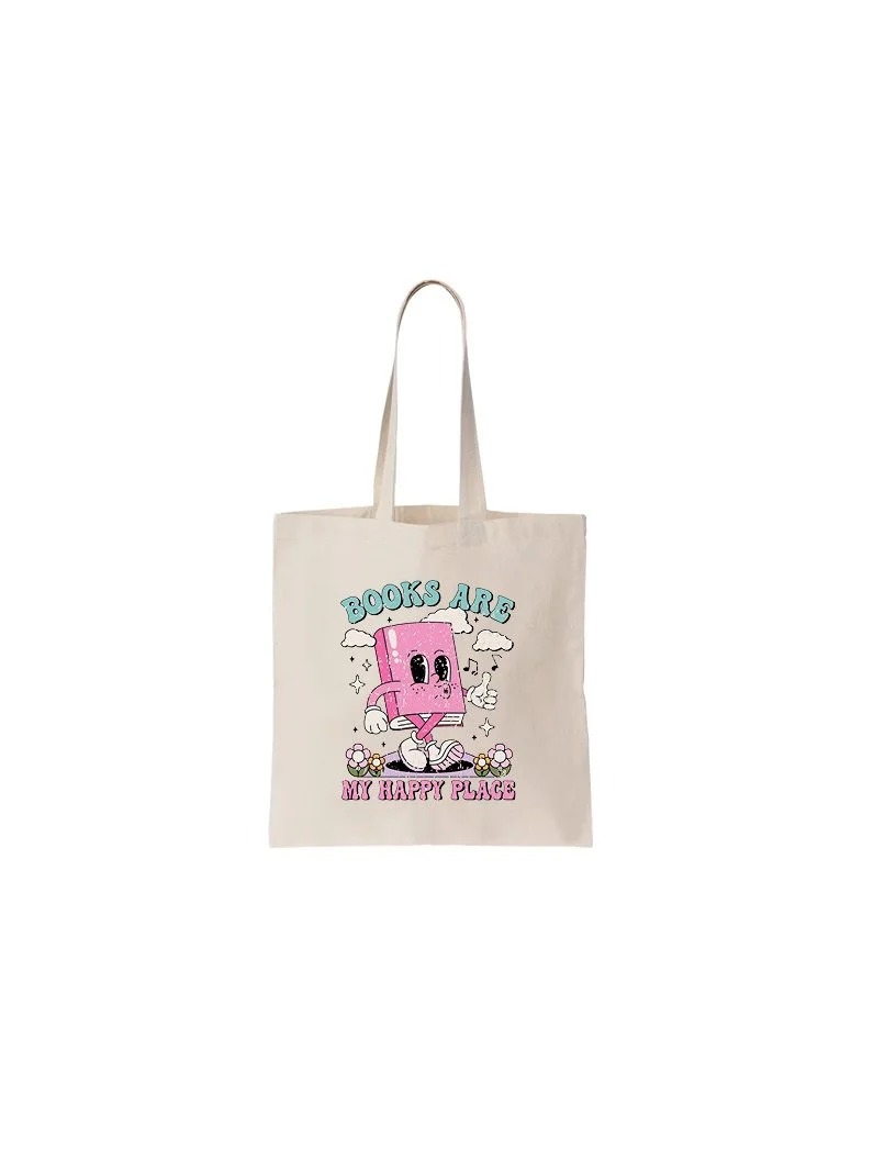 Books are my happy place Tote