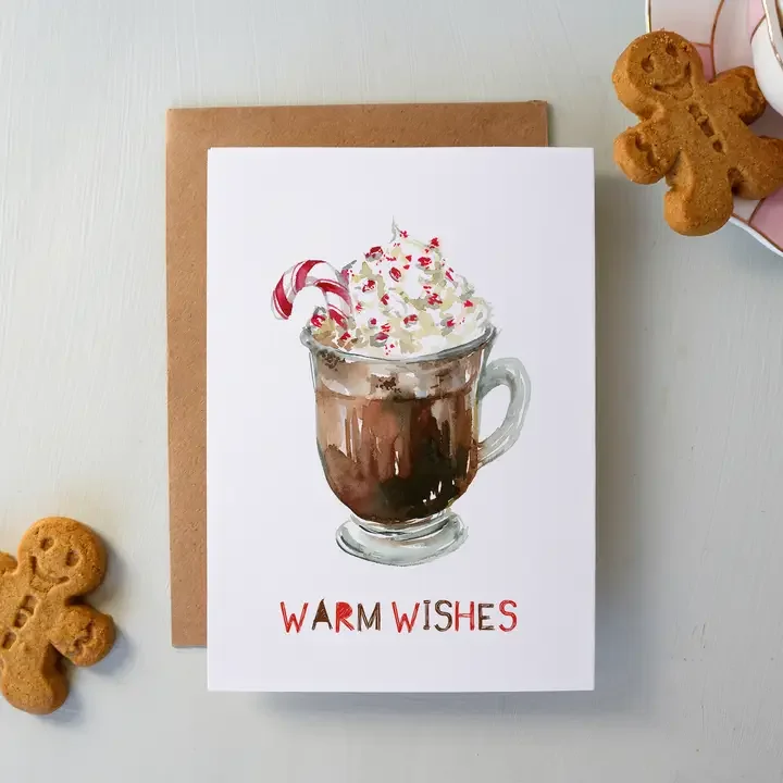 Hot Chocolate Winter Holiday Card
