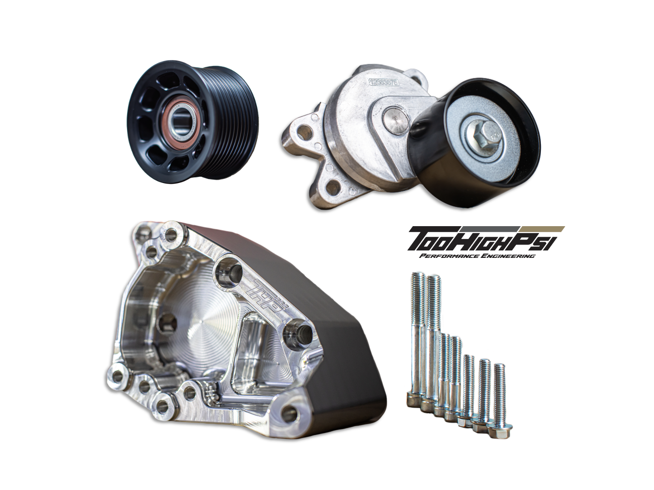 LT5 Belt Tensioner + Billet Adapter Bracket