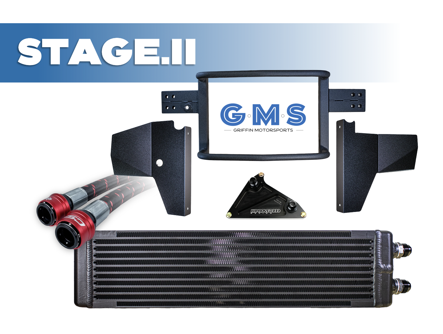 STAGE.II Oil Cooler + Impact Frame Package